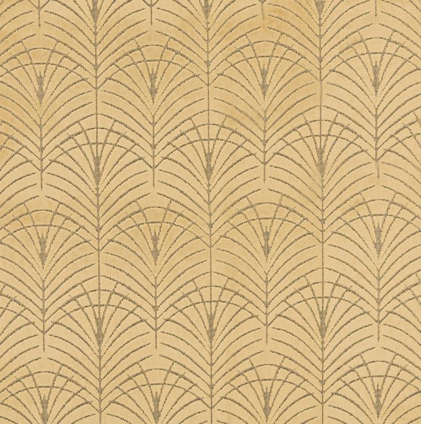 Beaumont Textiles Papyrus Luxor Ochre Fabric