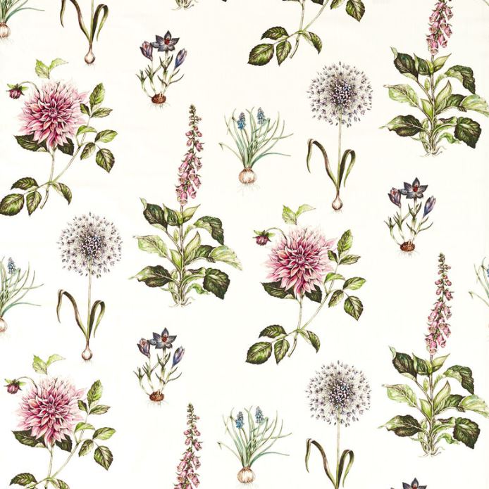 Clarke & Clarke Secret Garden Roseraie Summer Fabric