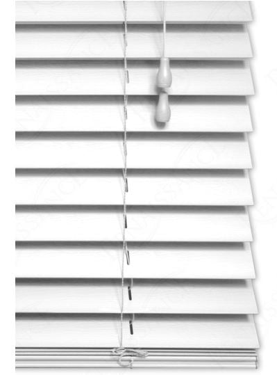 Renaissance 50mm Fauxwood PVC Venetian Blind, White