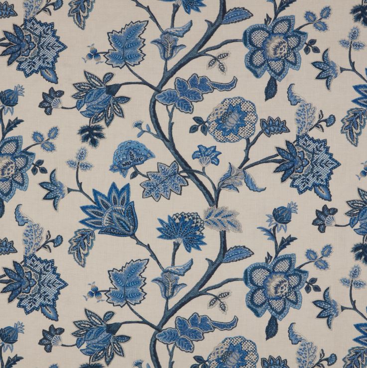 ILIV Orissa Chanderi Sapphire Fabric