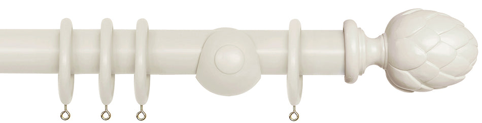 Laura Ashley 40mm Bespoke Handcrafted Wood Curtain Pole Sable Artichoke