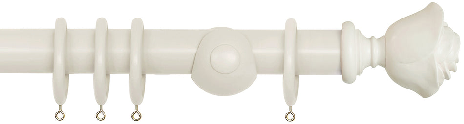 Laura Ashley 40mm Bespoke Handcrafted Wood Curtain Pole Sable Rose