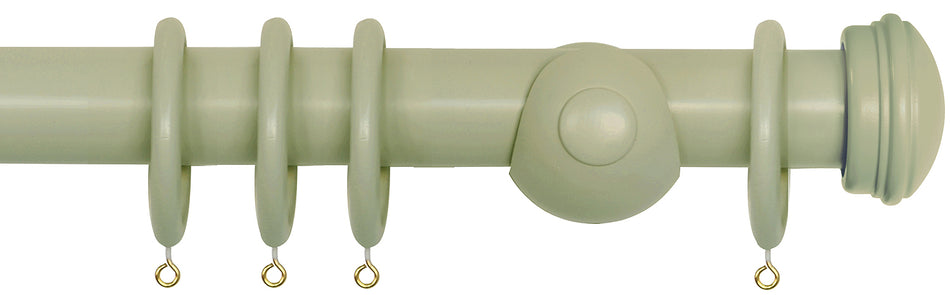 Laura Ashley 40mm Bespoke Handcrafted Wood Curtain Pole Hedgerow Endcap