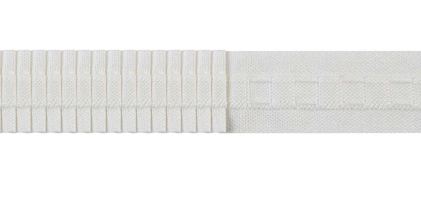 28mm Standard Woven Curtain Heading Tape, White