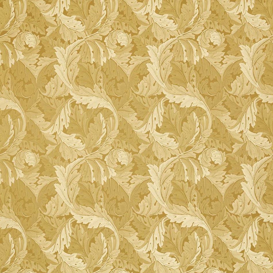 Clarke & Clarke William Morris Weaves Acanthus Jacquard Gold Fabric