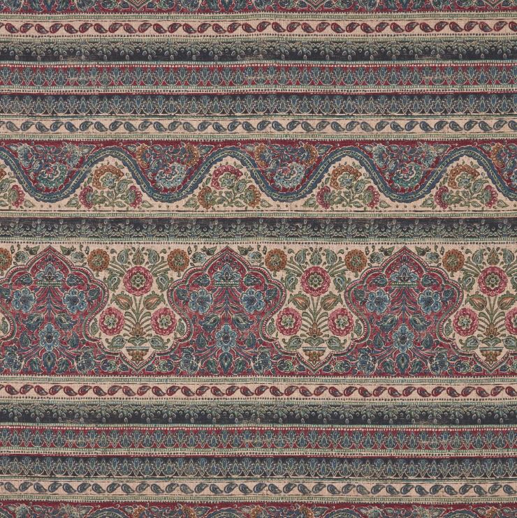 ILIV Jaipuri Sari Carmine Fabric