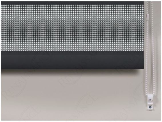 Renaissance Diamante Roller Blind, Black
