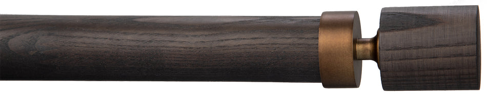 Byron Delano 35mm 45mm Curtain Pole Umber Top Hat Ant Brass