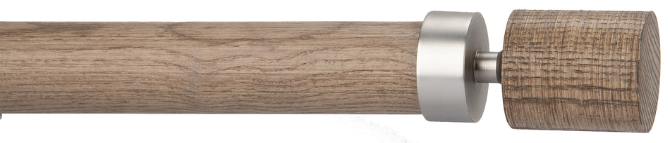 Byron Delano 35mm 45mm Curtain Pole Sisal Top Hat Satin Nickel