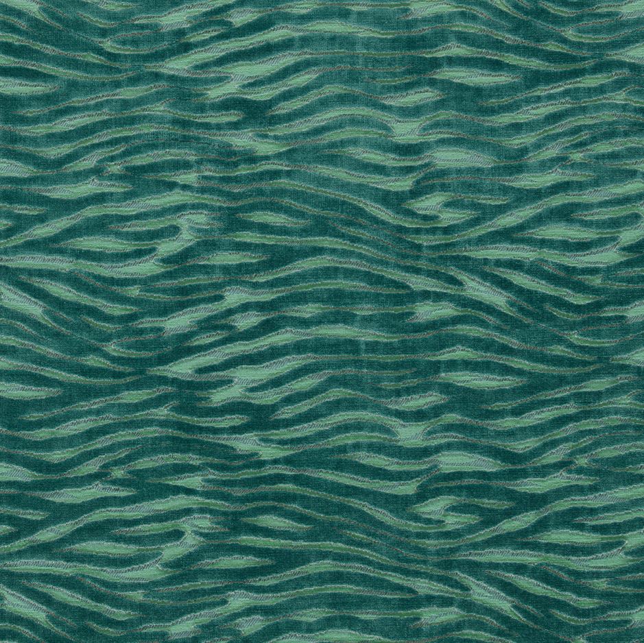 Emma J Shipley Mythica Wildstripe Seafoam Fabric