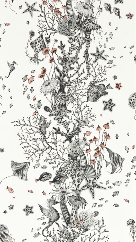 Emma J Shipley Mythica Seaforest Mono Wallpaper