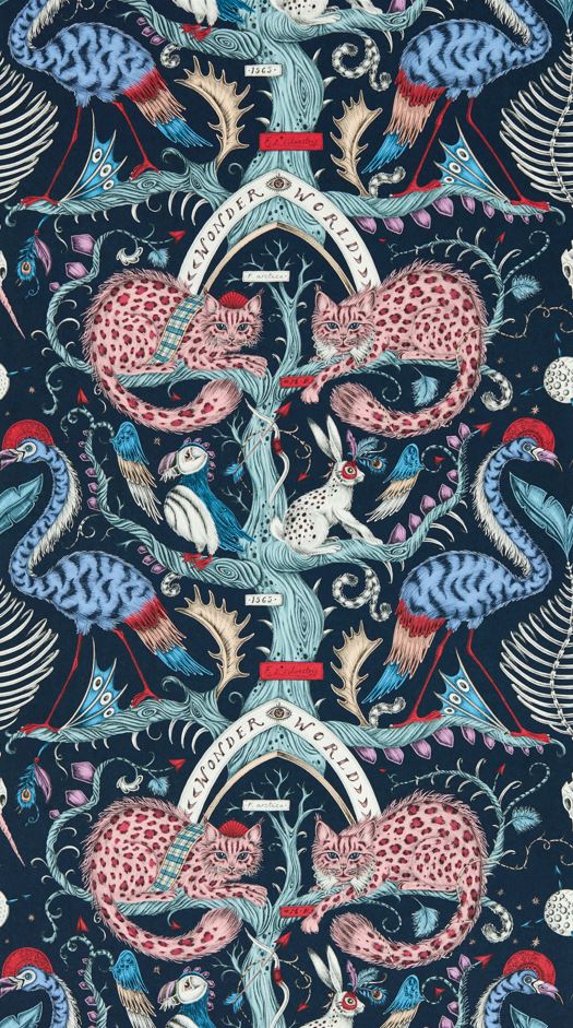 Emma J Shipley Mythica Wonder World Berry Wallpaper