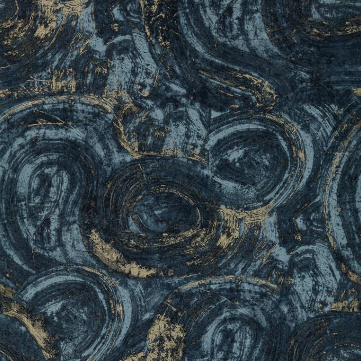 Clarke & Clarke Metropolitan Hatoum Ink/Gilver Wallpaper