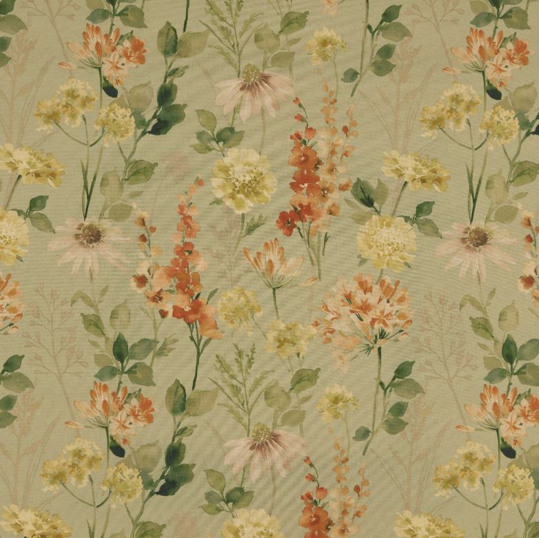 ILIV Rewilding Wild Garden Linen Sage Fabric