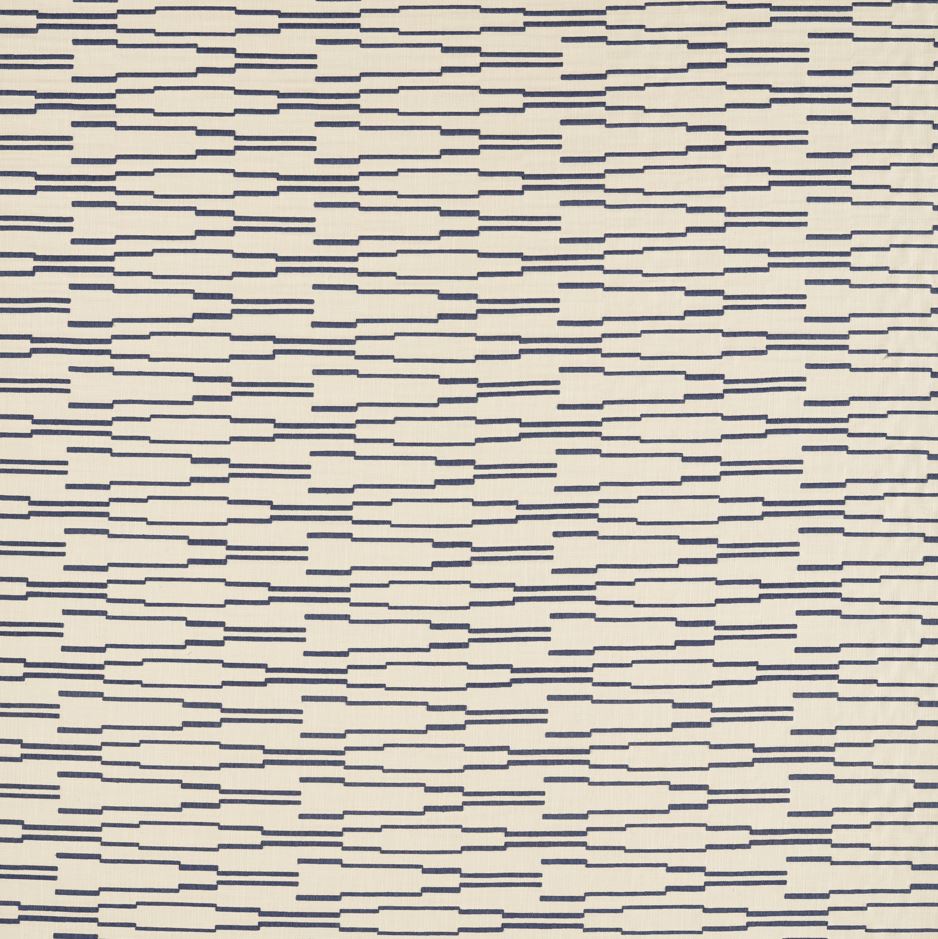 Harlequin Kasuri Juniper Parchment/Indigo Fabric