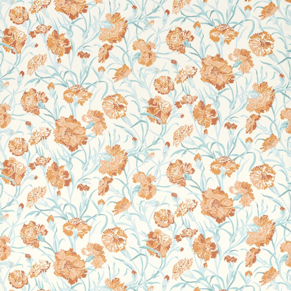 Harlequin Idyllic Fleur De Joie Paprika/Aqua Fabric