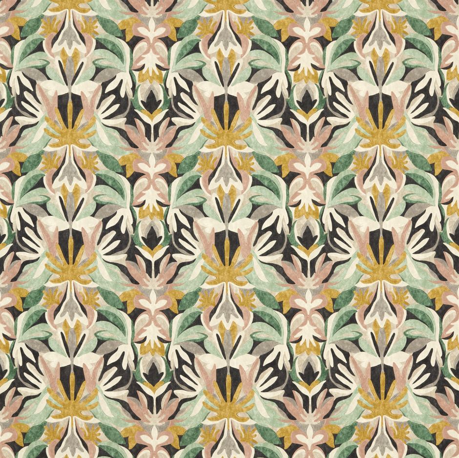 Harlequin Indoor Outdoor Prints Melora Blush/Eucalyptus/Sand Fabric