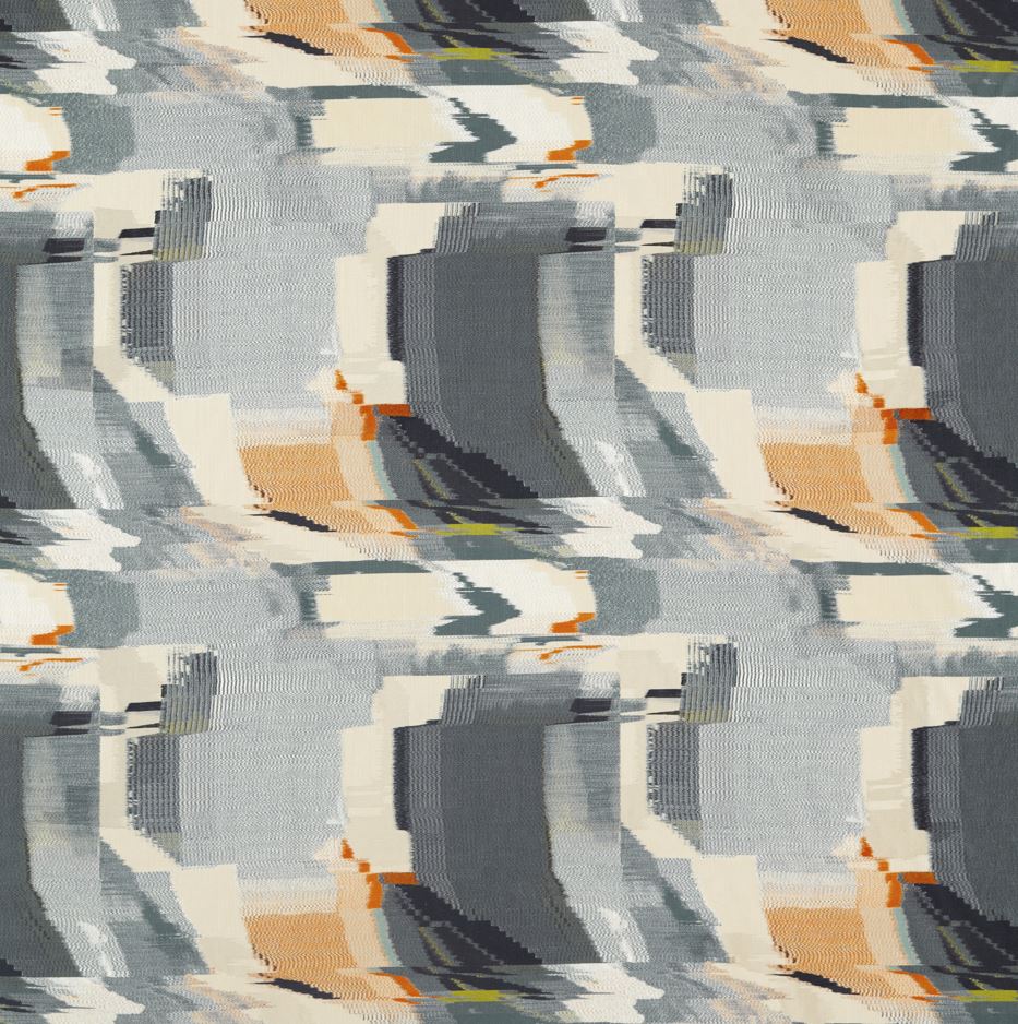 Harlequin Reflect Perspective Slate/Sedona Fabric