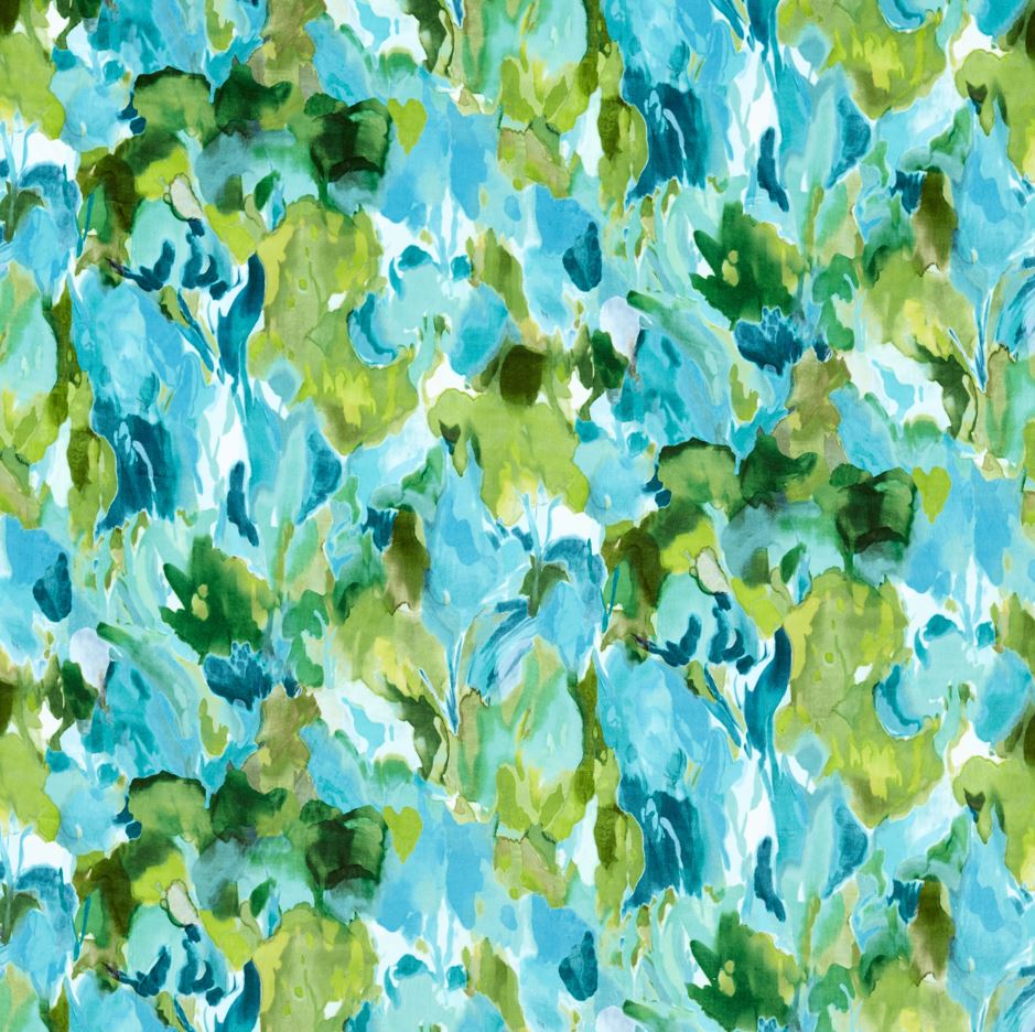 Harlequin Colour 4 Foresta Velvet Forest/Amazonia/Lagoon Fabric