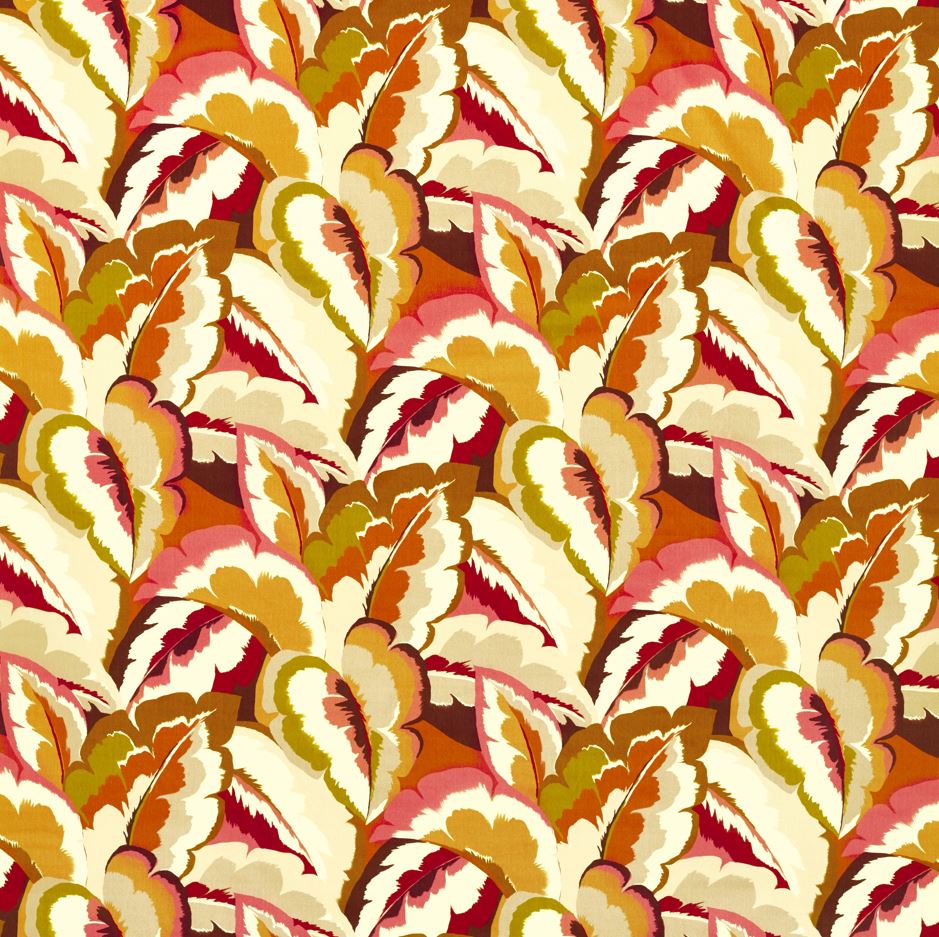 Harlequin Colour 3 Calathea Velvet Amber/Rosewood/Pomegranate Fabric