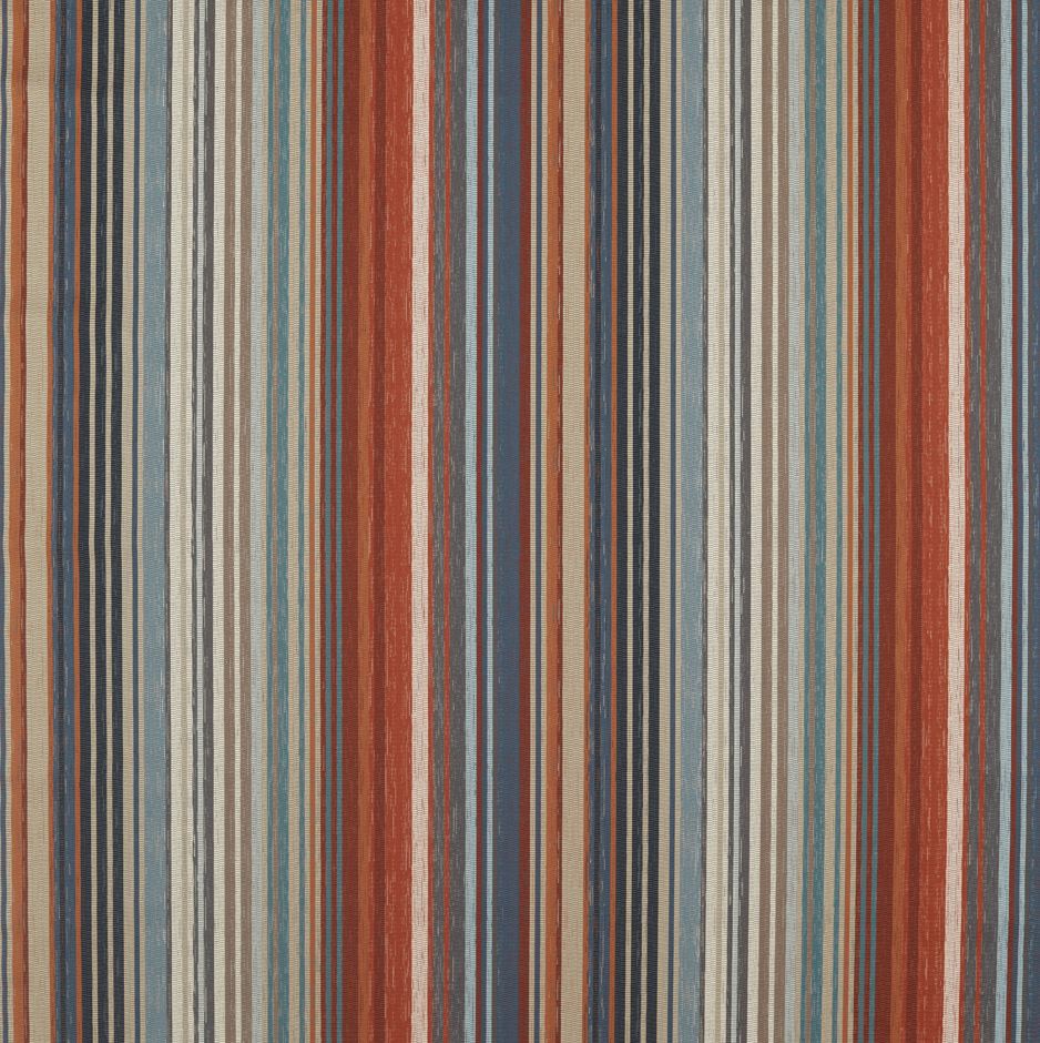 Harlequin Colour 2 Spectro Stripe Teal/Sedonia/Rust Fabric