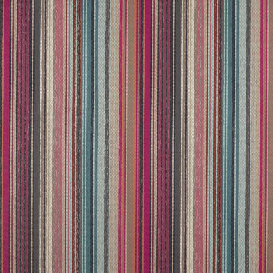 Harlequin Colour 2 Spectro Stripe Cerise/Marine/Coral Fabric