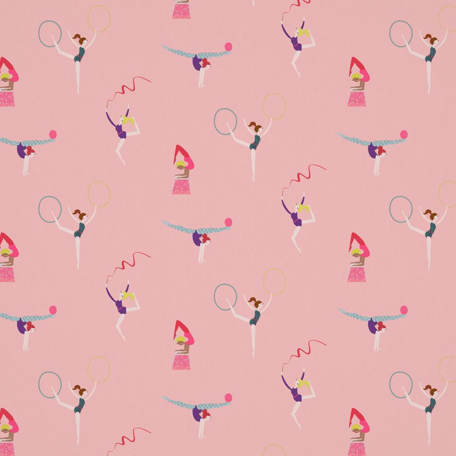 Harlequin Balancing Act Blossom/Raspberry/Grape Fabric