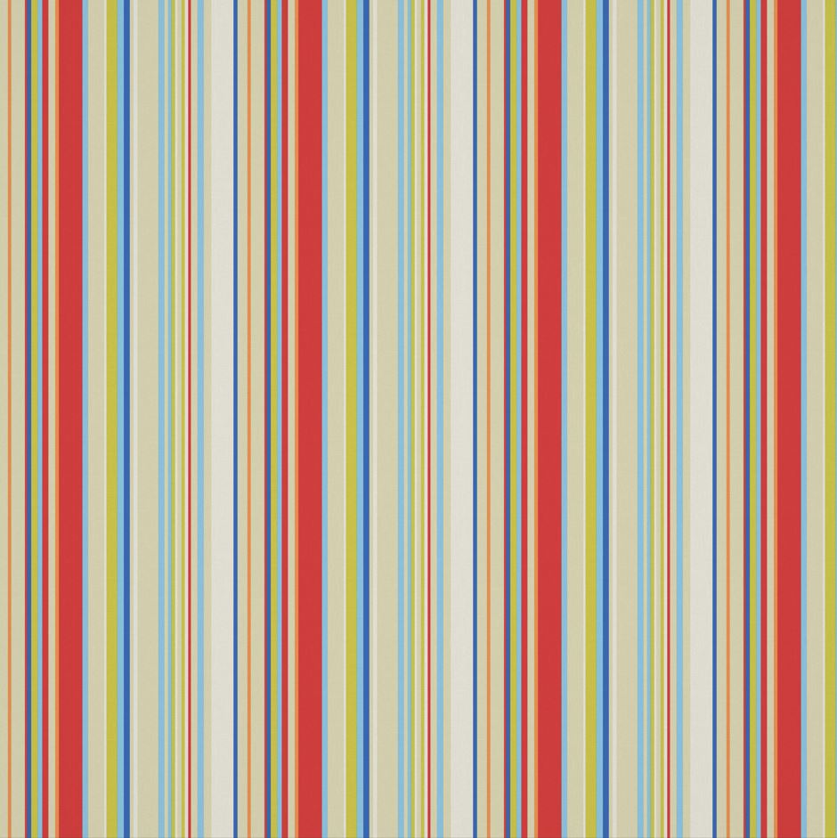 Harlequin Rush Strawberry/Sailor Blue/Apple Fabric
