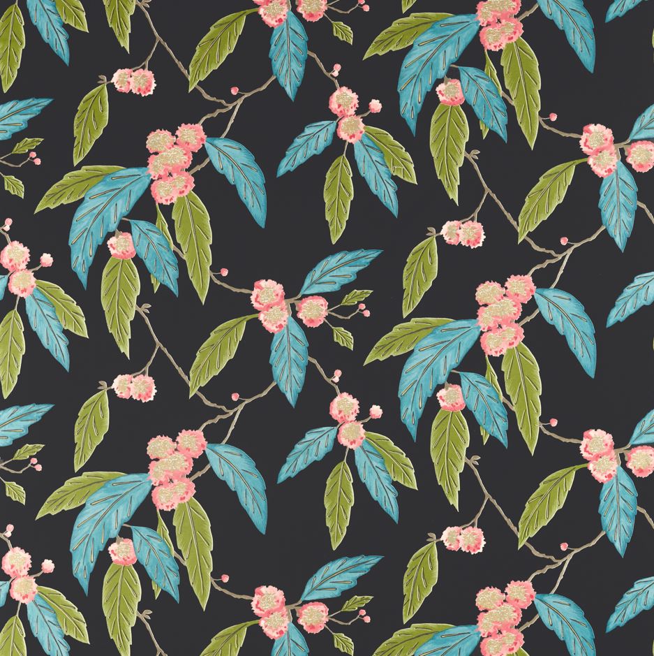 Harlequin Salinas Prints & Weaves Coppice Cerise/Marine Fabric