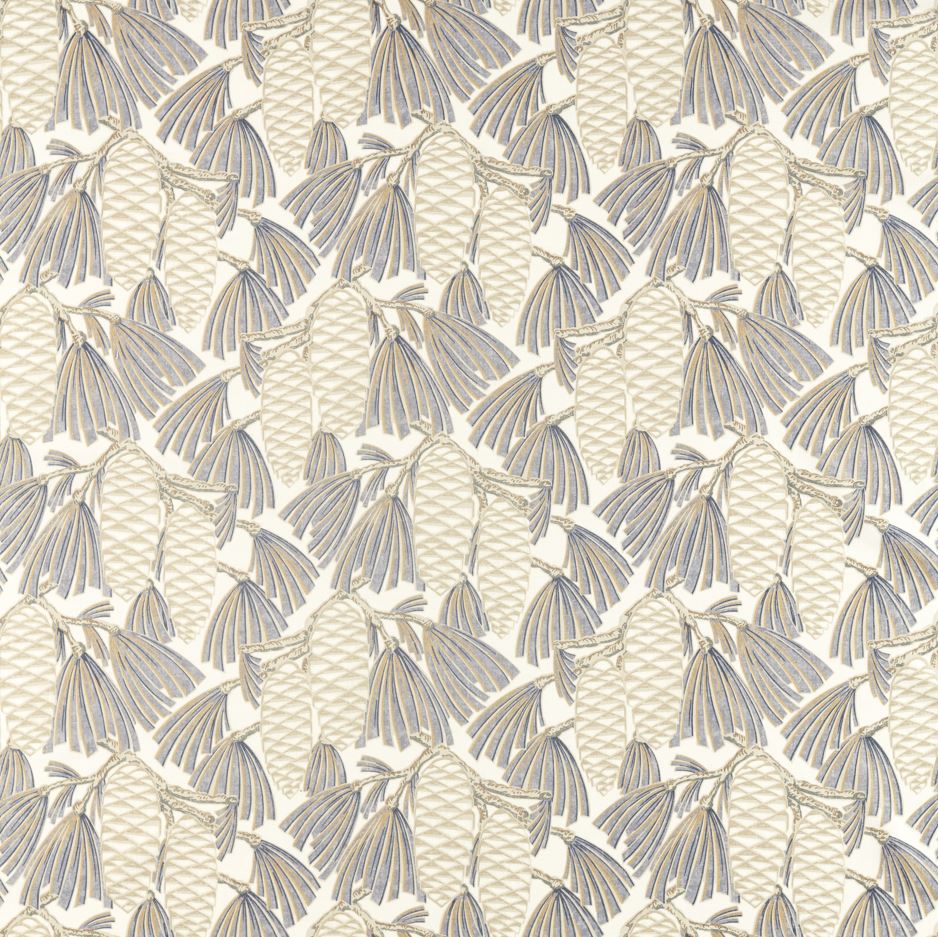 Harlequin Salinas Prints & Weaves Foxley Platinum Fabric