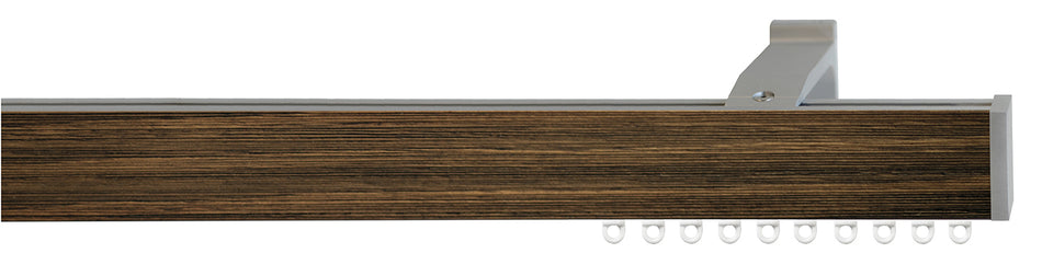 Jones Sencillo 40mm Hand Drawn Link Curtain Track Pole Light Oak