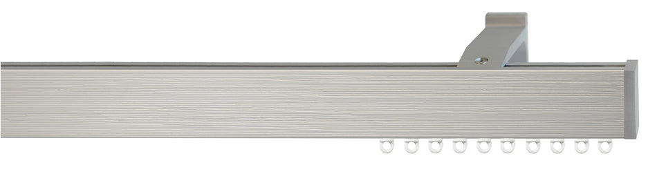 Jones Sencillo 40mm Hand Drawn Link Curtain Track Pole Dark Dove Grey