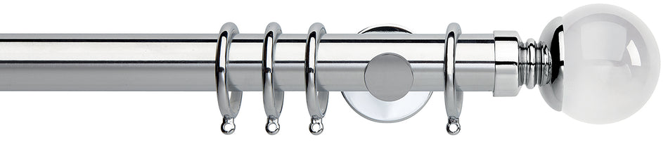 Neo Premium 35mm Pole Chrome Clear Ball
