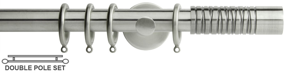 Neo Premium 19/28mm Double Pole Stainless Steel Wired Barrel