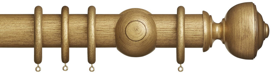 Museum 55mm Antique Gilt Pole Asher Finial