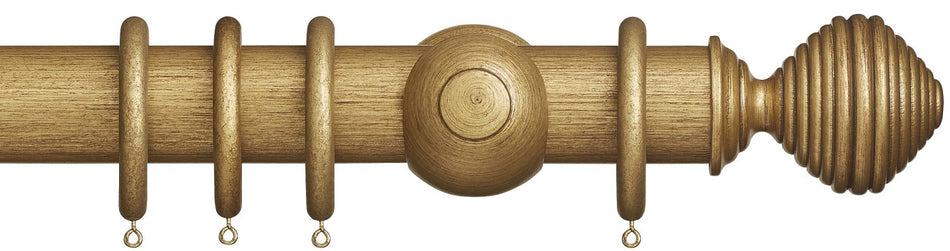 Museum 55mm Antique Gilt Pole Dune Finial