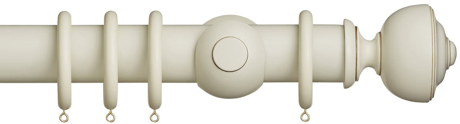 Museum 55mm Antique White Pole Asher Finial