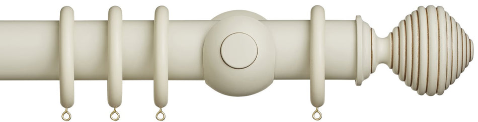 Museum 55mm Antique White Pole Dune Finial