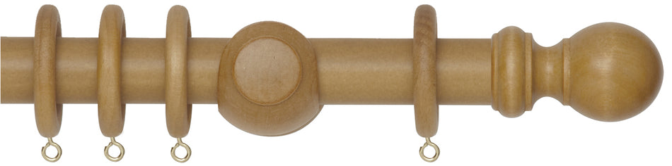 Woodline 50mm Curtain Pole Light Oak