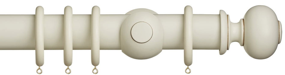 Museum 55mm Antique White Pole Parham Finial