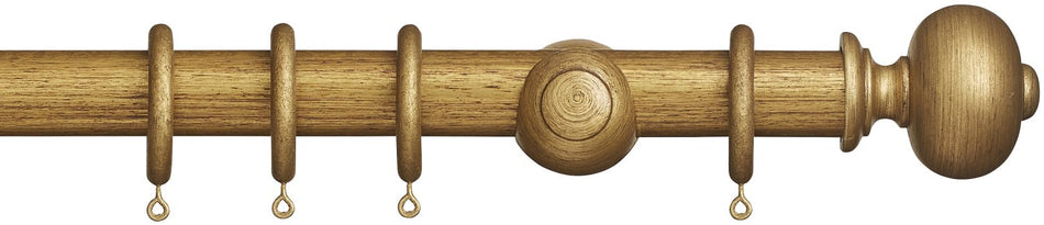 Museum 35mm & 45mm Antique Gilt Pole Parham Finial