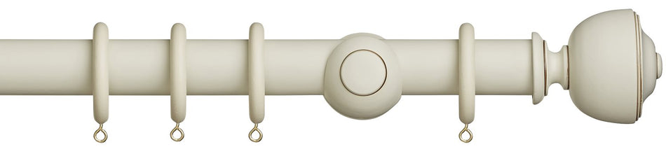 Museum 35mm & 45mm Antique White Pole Asher Finial