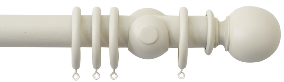 Jones Seychelles 40mm Handcrafted Wood Pole Sand, Ball