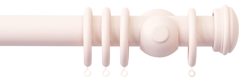 Jones Seychelles 40mm Handcrafted Wood Pole Blush, Endcap