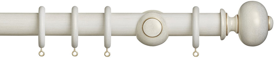 Museum 35mm & 45mm Cream Gold Pole Parham Finial