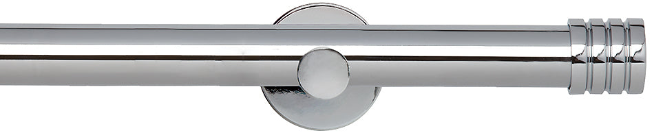 Neo 28mm Eyelet Pole Chrome Cylinder Stud