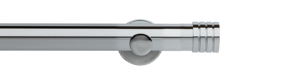 Neo 35mm Eyelet Pole Chrome Stud