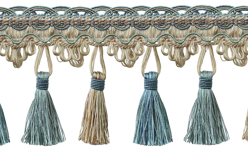 Jones Venice Tassel Fringe Trimming, Atlantic