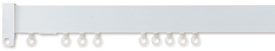 Hallis Superglide Uncorded White Metal Curtain Track