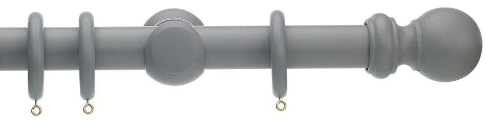 Honister 28mm & 35mm Wood Pole, Pale Slate